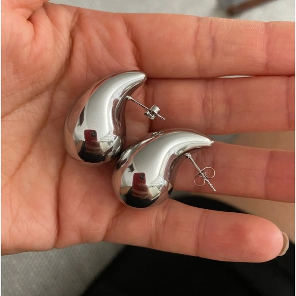 Famous Womens Jewelry Personalized Stainless Steel Water Drop 1.24inch - Picture 4 of 6